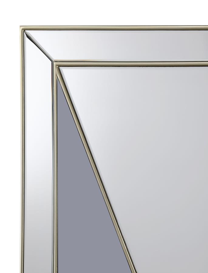 (image for) Calixte 32 x 39 Inch Wall Mirror Champagne and Silver