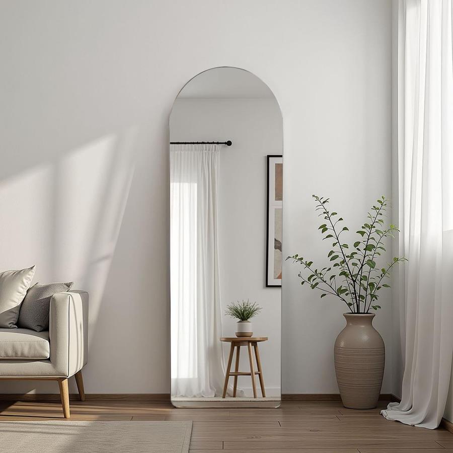 Modal Additional Images for Stabler 20 x 60 Inch Metal Framed Floor Mirror Black