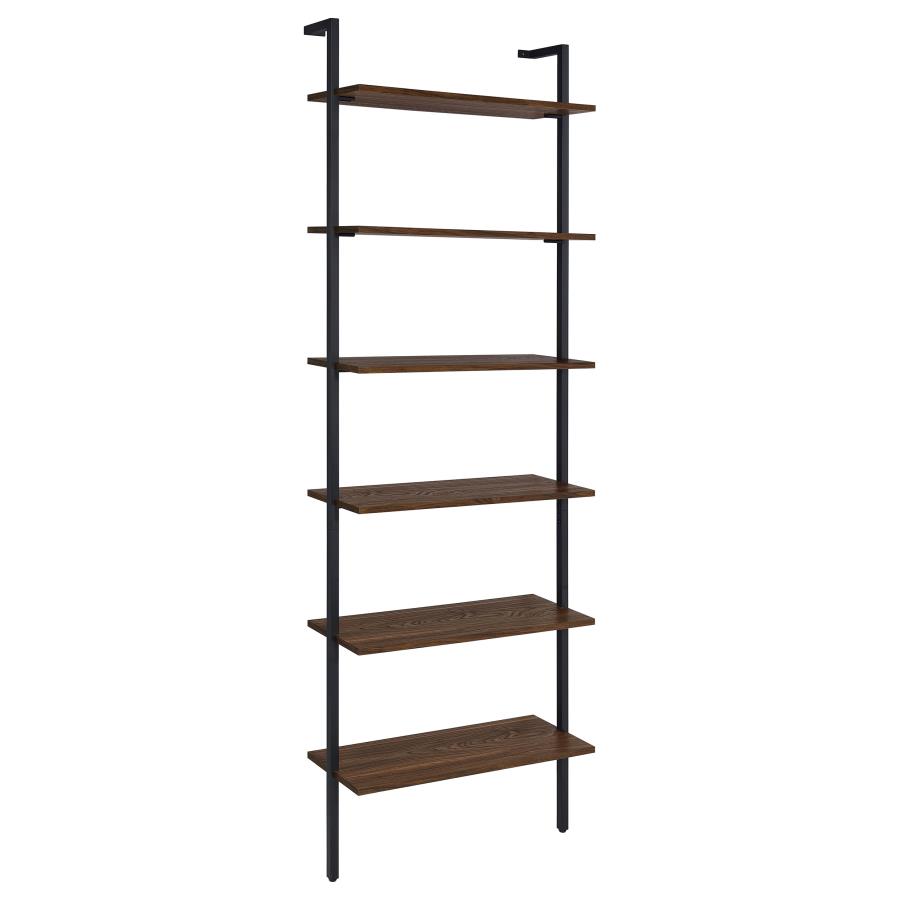 (image for) Owens 3-piece 96-inch Wall Mounted Bookshelf Set Walnut