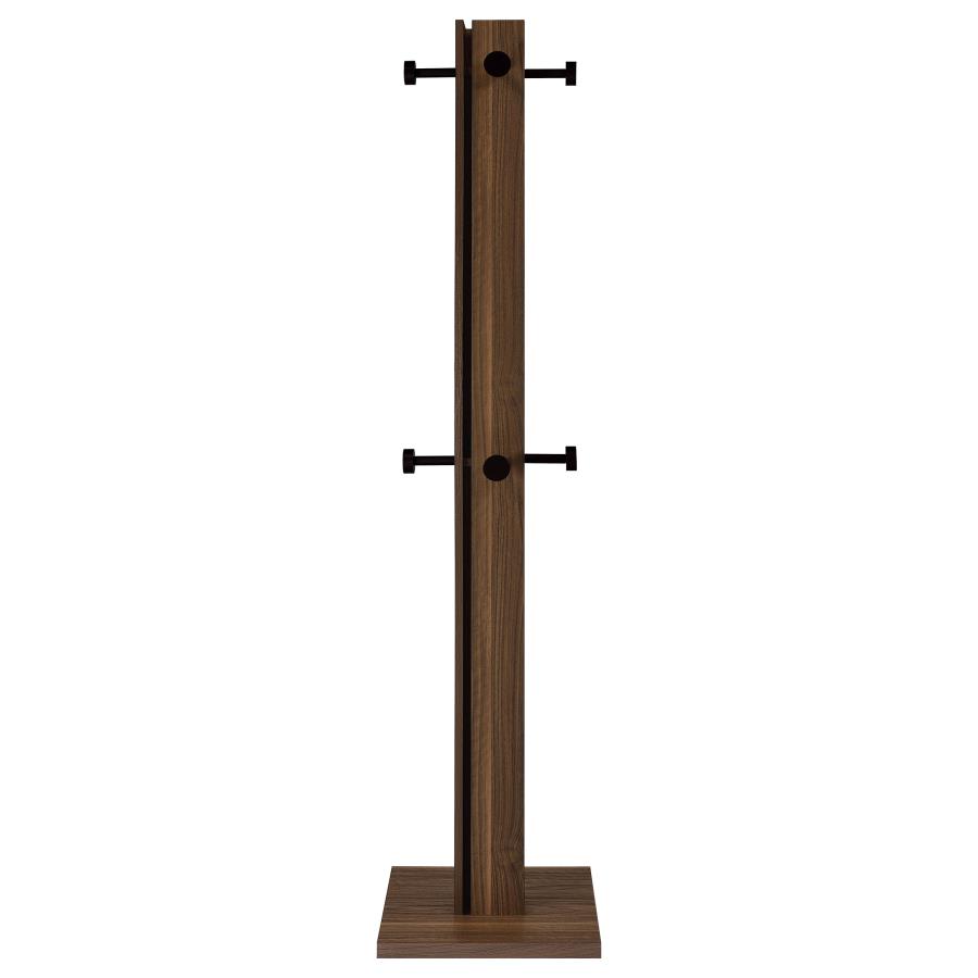 (image for) Rikkie Walnut Coat Rack Walnut and Mirror