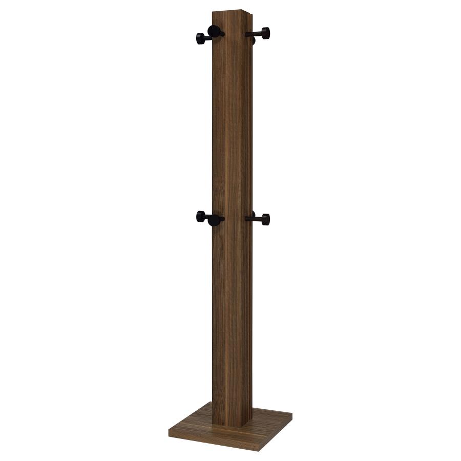 (image for) Rikkie Walnut Coat Rack Walnut and Mirror