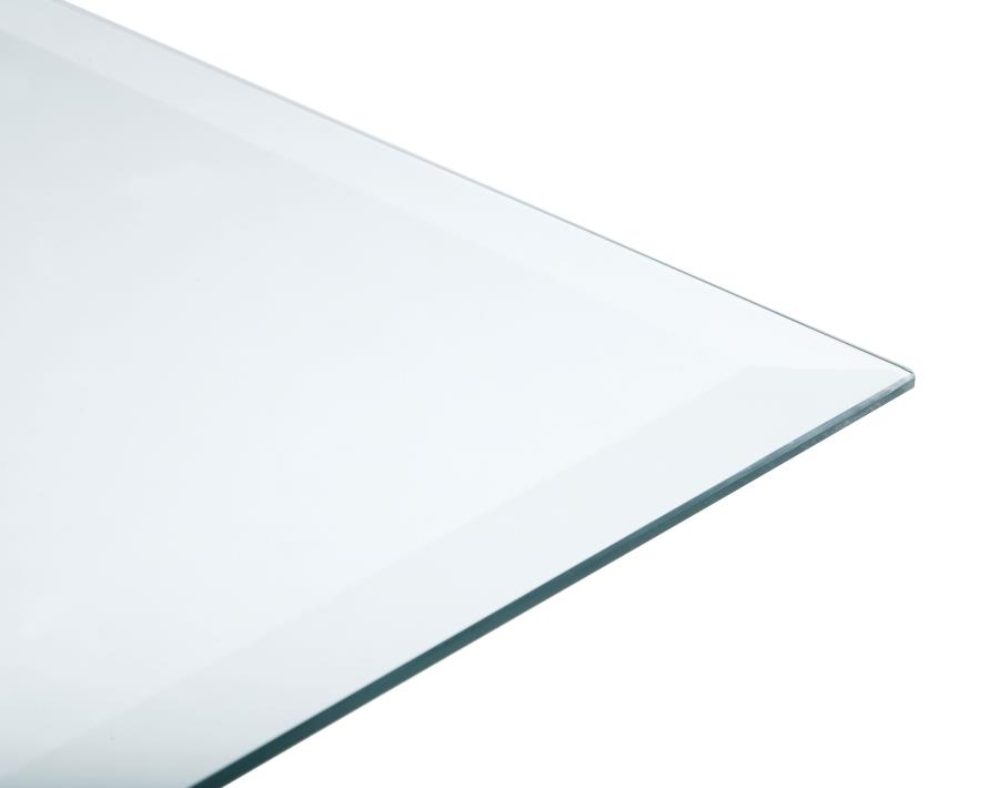 (image for) 52x27-inch 6mm Rectangular Clear Tempered Glass Top