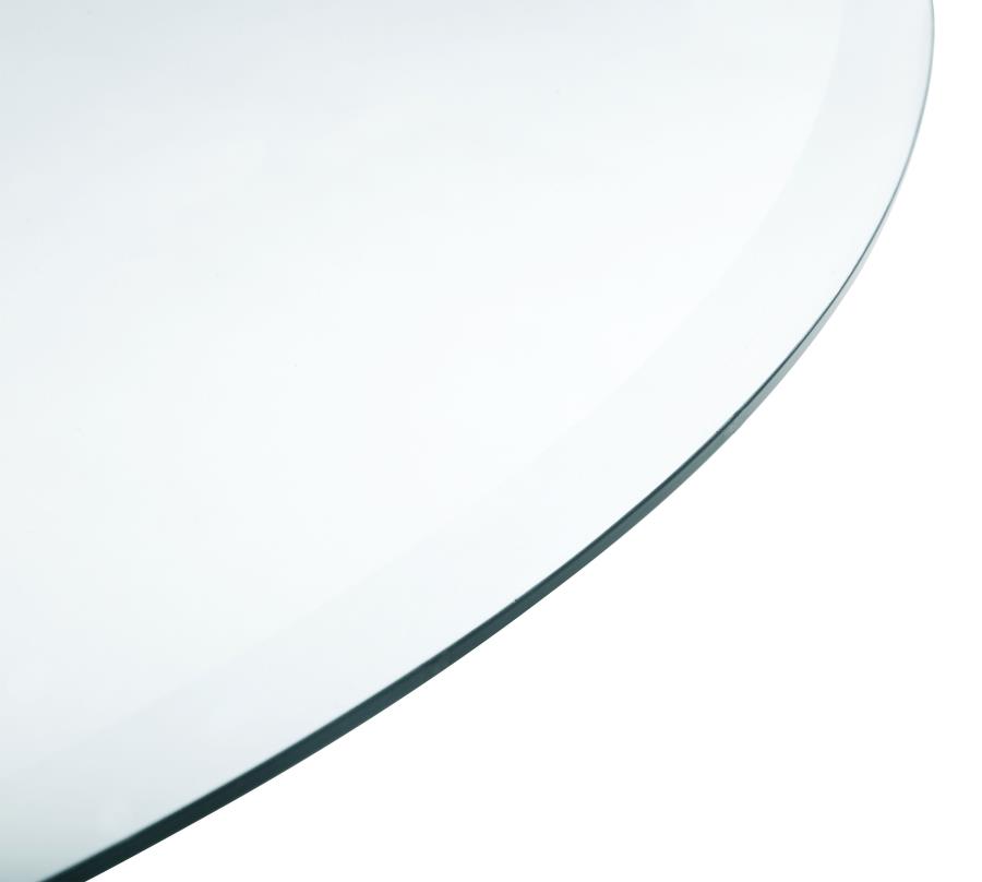 (image for) 36-inch 6mm Round Clear Tempered Glass Top